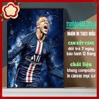 Tranh Treo Tường Mbappe 6 Mẫu, Trang Trí Phòng Net, cafe