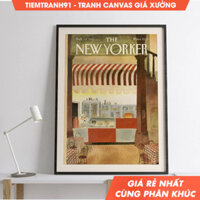 Tranh treo tường, New Yorker Magazine Cover Poster February 11, 1985 Abel Quezada, Mid Century Wall Art.