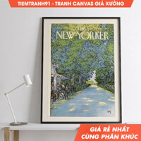 Tranh treo tường, New Yorker Magazine Cover Poster June 21, 1976 Arthur Getz, Mid Century Wall Art, Vintage Wall Art.