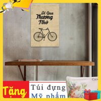 Tranh treo tường phong cách vintge Đi qua thương nhớ W2202 - Foam 5mm,30x45