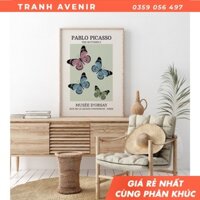 Tranh treo tường Picasso Butterfly, Exhibition Poster, Picasso Poster, Picasso Animal Art, Picasso Drawings