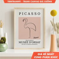 Tranh treo tường Picasso Flamingo, Picasso Poster, Picasso Wall Art, Picasso Animal, Picasso Exhibition Poster