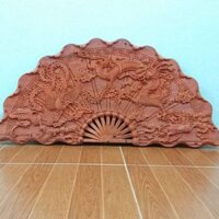 Tranh treo tường quạt tứ linh