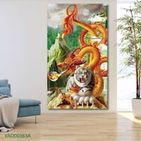 Tranh Treo Tường Rồng Nghệ Thuật 08 (3 tấm 40×60 cm)