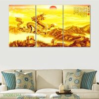 Tranh Treo Tường Rồng Nghệ Thuật 04 (3 tấm 40×60 cm)