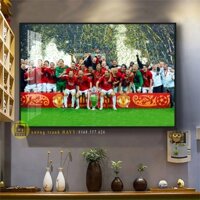 Tranh Treo Tường Tráng Gương Bóng Đá CLB Manchester United MU In UV 8K Cao Cấp