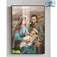 Tranh Treo Tường Tráng Gương "CÔNG GIÁO" Chúa Giêsu Đức Mẹ Maria Trang Trí Phòng Thờ, Phòng Khách, Phòng Ngủ