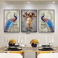 Tranh Treo Tường Tráng Gương 5D Simple House  Phong Cảnh Nhât Bản (Bộ 3 Tấm)Decor Trang Trí Phòng kháchPhòng Ngủ