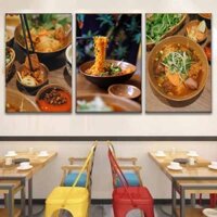 Tranh treo tường trang trí quán hủ tiếu mì bò kho, trang trí nhà hàng quán ăn (tặng kèm đinh treo)