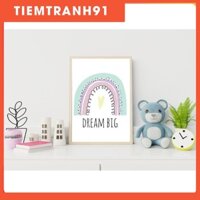 Tranh treo tường | Tranh cho bé-Rainbow Nursery Print, Rainbow Wall Art 30 , tranh canvas giá rẻ