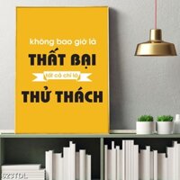 Tranh Treo tường, Tranh động lực sống M305, tranh treo văn phòng tăng cảm hứng làm việc, tặng kèm đinh treo