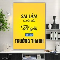 Tranh Treo tường, Tranh động lực sống M439, tranh treo văn phòng tăng cảm hứng làm việc, tặng kèm đinh treo