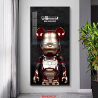 Tranh Treo Tường  - Tranh Gấu BearBrick - Tráng Gương - Game - Shop Quần Áo - Phòng Gym - Robot người máy [BB-03]