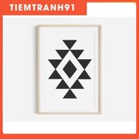 Tranh treo tường | Tranh nghệ thuật trừu tượng -Aztec Print,boho Print, Abstract Wall Art 002