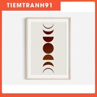 Tranh treo tường | Tranh nghệ thuật trừu tượng - Sun and Moon Printable, Neutral Prints, Shapes Art, Moon Print 005