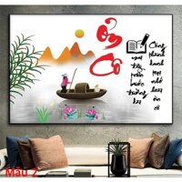 Tranh Treo Tường Tri Ân Thầy Cô 20/11 - Chữ Thư Pháp Công Ơn Thầy Cô Laminate Tráng Gương