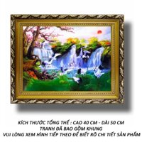 Tranh Treo Tường - Tùng Hạc Niên Niên 81 - Tranh Minh Hiền (KHUNG GỖ - 40 x 50 cm)