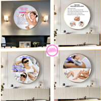 TRANH TRÒN SPA CHĂM SÓC DA- TRIỆT LÔNG TRÁNG GƯƠNG TREO TƯỜNG SANG TRỌNG HIỆN ĐẠI