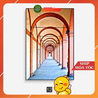 Tranh trừu tượng không gian 3d trang trí phòng khách cầu thang hiện đại có khung  Decor Quán Nước/ Spa/ Cafe/ Trang Trí