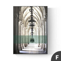 Tranh trừu tượng không gian 3D vải canvas nhập khẩu gồm khung chắc chắn nhiều mẫu lựa chọn