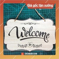 [tranh truyền cảm hứng] Bảng hiệu gỗ welcome decor treo tường trang trí cực đẹp