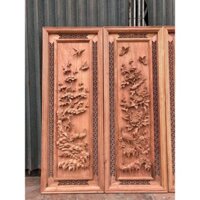 tranh tứ quý gỗ hương đá