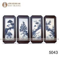 Tranh Tứ Quý Gốm Sứ Bát Tràng Số 2 – 5043