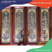 Tranh Tứ Quý Xuân-Hạ-Thu-Đông (Dài 1m27, Rộng 40cm)