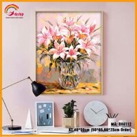 Tranh tự tô màu số hóa GAU Hoa huệ tây BH4112