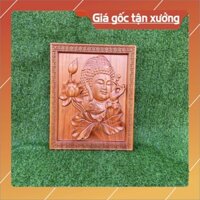 Tranh tượng phật gỗ hương đỏ treo tường để phòng thờ khách gia đình đồ thờ cúng phong thuỷ, Đồ gỗ Mỹ Sinh cao cấp