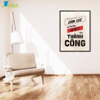 Tranh Tường Ý Nghĩa Mã:079 Cảm xúc là kẻ thù số một của thành công - levu