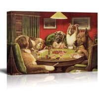 Tranh Vải Bạt Treo Tường Dòng Bài Poker Nghệ Thuật Hiện Đại CM Coolidge Giclee Gallery