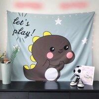 Tranh vải decor tặng kèm đèn đom đóm và đinh đính tường