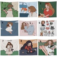 Tranh Vải Treo Tường Cô Gái