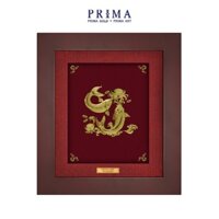 Tranh Vàng 24K PRIMA ART - Cá Chép Ngậm Vàng - Size 20 x 18 cm - CGS-0447-04