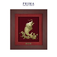 Tranh vàng 24K PRIMA ART Cá Chép Hóa Rồng - Kích thước 20 x 18 cm - CGS-0264-15