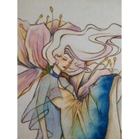 Tranh vẽ màu nước ( khổ A4 )