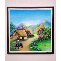 tranh vẽ sơn acrylic kt 40x40