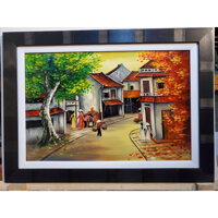 TRANH VẼ SƠN MÀI CAO CẤP - PHỐ CỔ HÀ NỘI - Mẫu 01
