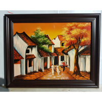 TRANH VẼ SƠN MÀI - PHỐ CỔ HÀ NỘI - PC3701