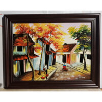 TRANH VẼ SƠN MÀI - PHỐ CỔ HÀ NỘI - PC3706