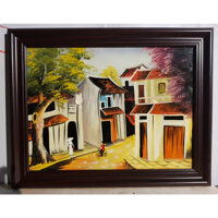 TRANH VẼ SƠN MÀI - PHỐ CỔ HÀ NỘI - PC3705