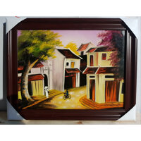 TRANH VẼ SƠN MÀI - PHỐ CỔ HÀ NỘI - PC3709