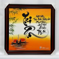 Tranh Vẽ Tay Thư Pháp Chữ Tri Ân Công Ơn Thầy Cô Đẹp