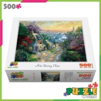 Tranh xếp hình 500 mảnh ghép – Hải Đăng Xưa (40 x 50 cm)