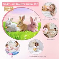 [Tranquil Living] Thỏ tương tác: Nhảy, Móc tai, Tai nắp, Thỏ giống như thật