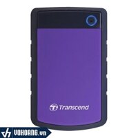 Transcend StoreJet 25H3 4TB | Ổ Cứng Di Động USB 3.1 Siêu Dung Lượng 4TB - 3 Lớp Chịu Lực Chống Rơi Vỡ