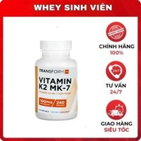 Transform Vitamin K2 MK 7 (100mcg) - 240 viên