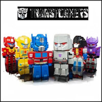 Transformers Cube Toy Optimus Prime & Megatron Robot Nhân vật hành động, Autobot Vũ khí Phòng sưu tập Mô hình hiển thị hoàn hảo cho người hâm mộ và trẻ em