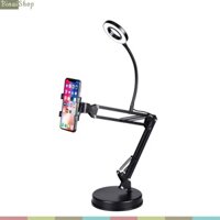 Transhine P35 - Chân Đế Đặt Bàn Có Đèn Led Live Stream Cho Điện Thoại